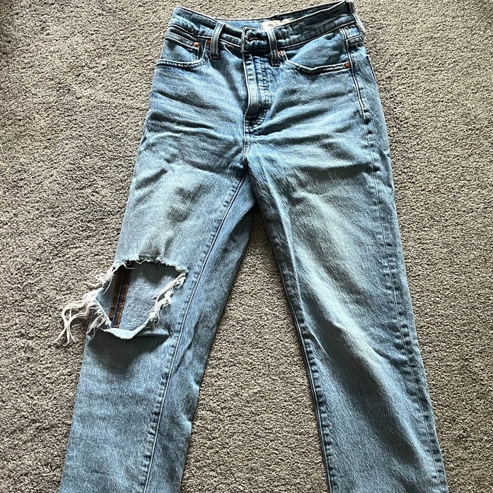 Madewell "The Perfect Vintage Straight Jean" 25P
